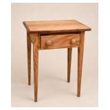 Oak Side Table with Single Drawer