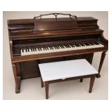 Whitney Chicago Spinet Upright Piano with Pad