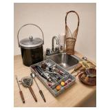 Mid-Century Barware Set with Accessories