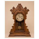 Seth Thomas Mantel Clock, Oak, Roman Numerals