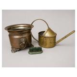 Metal Floral Tools and Brass Planter