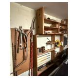 Hand Tools, Oil Cans, and Contents of Shelves