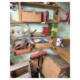 Workshop Tools, Hardware, and Shelving Lot