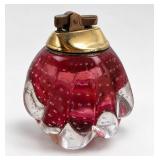 Murano Pink Glass Table Lighter