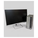 Lenovo Desktop Computer With HP Monitor