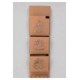 Wall-Mounted Three-Tier Metal Mail Organizer