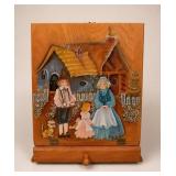 Hand-Painted Wooden Letter Box with Drawer