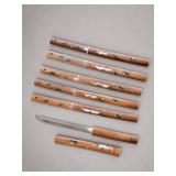 6 Japanese Stainless Steel Fruit Knives