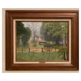 Bill McDuff Framed Pastoral Landscape Oil