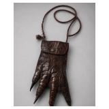 Alligator Foot Leather Coin Purse 1920s 30s