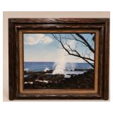 Seascape Oil Painting by B. E. McDuff 1979