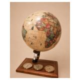 World Discoverer Lighted Globe w Weather Station
