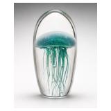 Glass Jellyfish Paperweight Sculpture