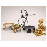 Metal Candleholders and Decor