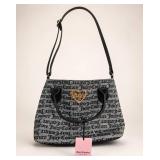 Juicy Couture Black Beige Mini Tote Bag