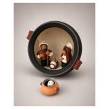 Handcrafted Clay Nativity Scene Set