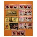 Novelty Bills with .999 Gold Notes