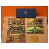 .999 Gold Banknote Replicas
