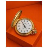 Maxstine Gold-Toned Overwound Pocket Watch