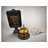 Frightmore Hotel Check-In Sign and Bell