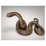 Grandin Road Gold-Colored Textured Snake Sculpture