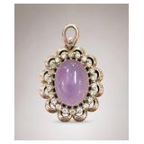 Lavender Jade Pendant