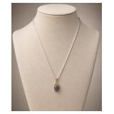 Jade Pendant on 16in Chain
