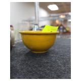 Yellow Glazed Ceramic Footed Bowl