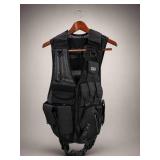 TAG Airsoft Tactical Vest Black Mesh