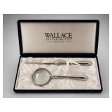 Wallace Silversmiths Magnifier and Letter Op