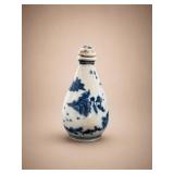Chinese Blue and White Porcelain Snuff Bottle
