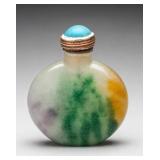 Multicolor Jade Snuff Bottle