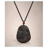 Carved Jade Pendant with Figure