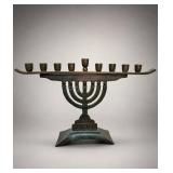 Metal Hanukkah Menorah