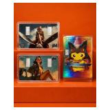 Two .999 Silver Bar Art Cards and Pikachu Card