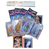 Trading Card Assortment With Neon Packs