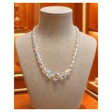 16in Clear Crystal Bead Necklace