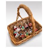 Hand-Painted Glass Christmas Ornaments