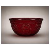Pioneer Woman Ruby Red Glass Bowl