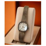 Helbros Quartz Wristwatch with Gold-Tone Band