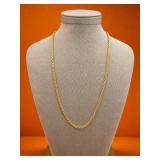 Dorado Sterling Silver Vermeil 22in Chain 16.1g