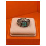 Sterling Silver Ring with Turquoise Stone