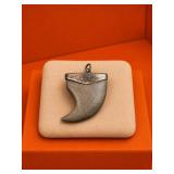 Sterling Silver Claw-Shaped Pendant