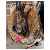 Kitchen Utensils and Silver Trays