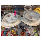 Pink Rose Floral Porcelain Tableware Set