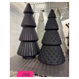 Four Decorative Christmas Trees