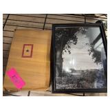 Framed Black-and-White Photo With WWII Era 
