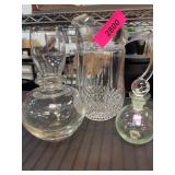 Bohemia Glass Decanter Set with Pitcher