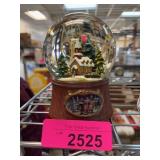Snow Globe with Church and Music Scene