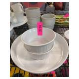 Corning Ware White Ramekins and Bake Dish